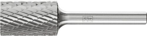 16mm Frässtift Zylinderform ZYA-SP Hartmetall 3 PLUS - Schaft-Ø6mm, Kopflänge 25mm in Detailansicht