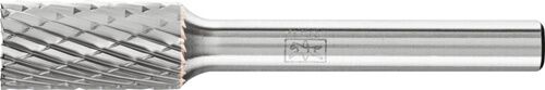10mm Frässtift Zylinderform: Hartmetall mit Stirnverzahnung, Schaft-Ø 6mm, Kopf-L 20mm, 3 PLUS Verzahnung