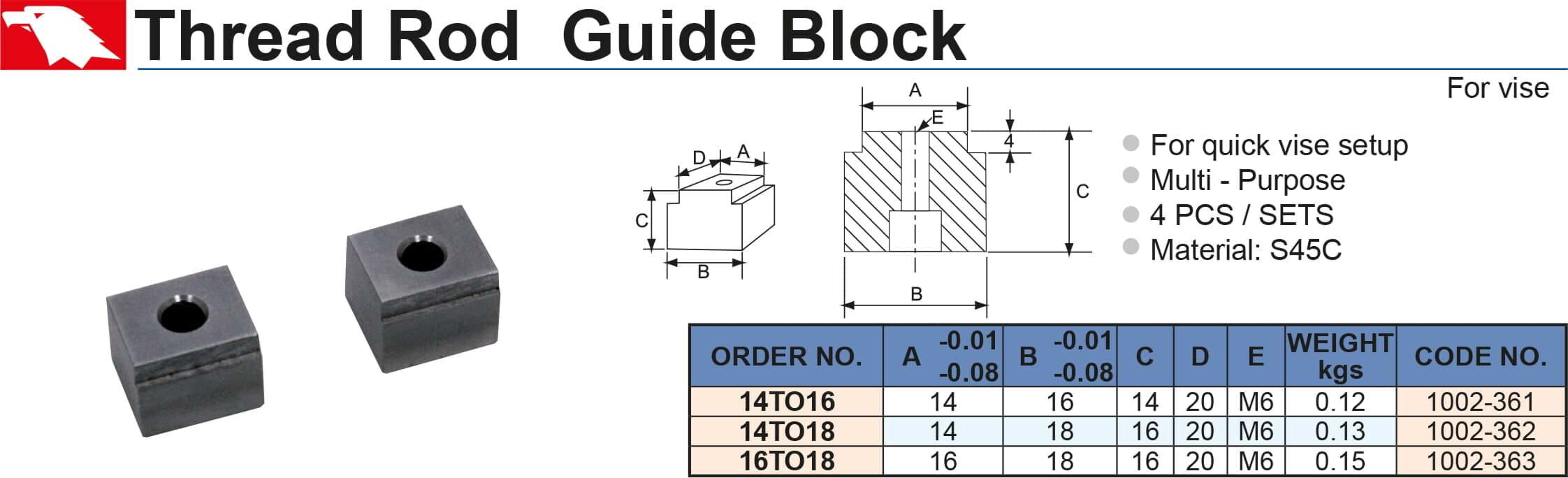 Block aus Metall, Durchlochblock, Gewinde M6, S45C Material, Kubusform