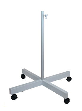 700mm Stehstand für Beleuchtungslupe, Fußbreite 650mm, mit Rollen - Metav IndustryLine