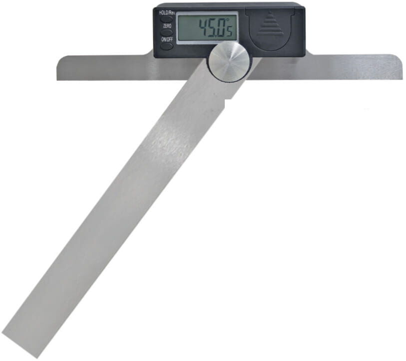 300 x 600 mm Digital Gradmesser, 0-180°, 0,05° Ablesung, Feststellschraube - Metav IndustryLine