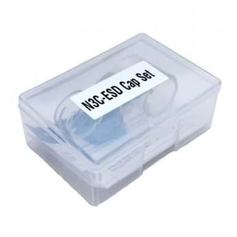 9cm x 6cm x 3.5cm Statische ESD-Frontkappen, Resistivität 1E10 ohm/sq., Set mit 4 Kappen - Dino-Lite