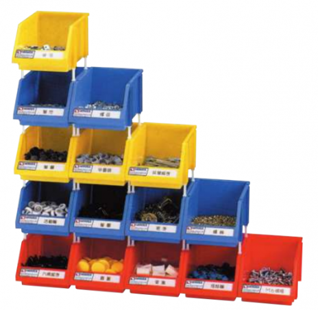 120x180x80mm Small Parts Storage Box, Stackable 60 Compartments - Vertex