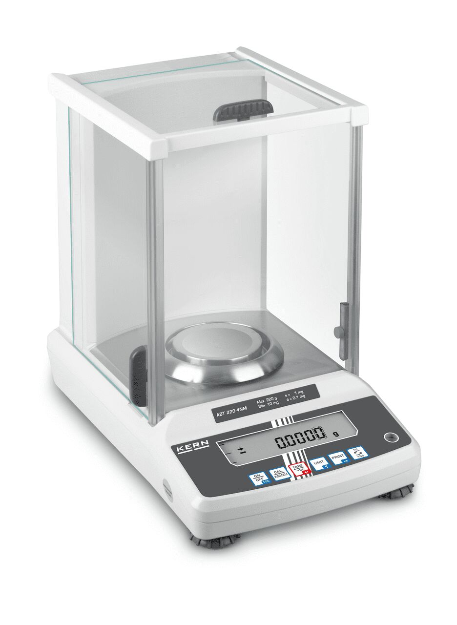 101 g Analysenwaage, 0,00001 g Ablesbarkeit, mit Single-Cell Wiegesystem und interner Justierautomatik - KERN