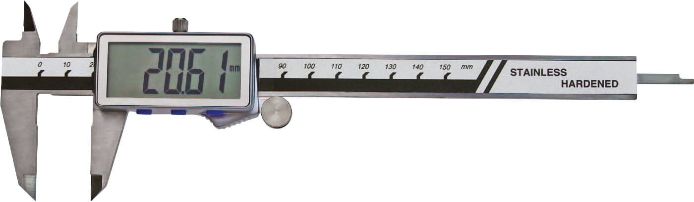 150mm Digital-Taschen-Messschieber, Extra Grosse Anzeige, DIN 862