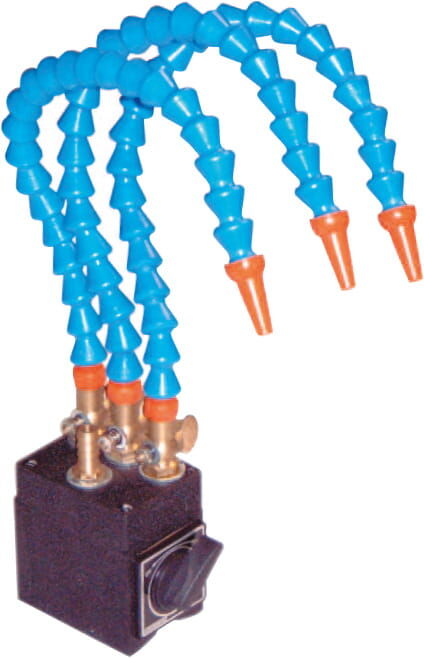 Ø6x340mm Three-Point Coolant Hose 3-Arm Magnetic Base Switchable 80kg Holding Force - Metav IndustryLine