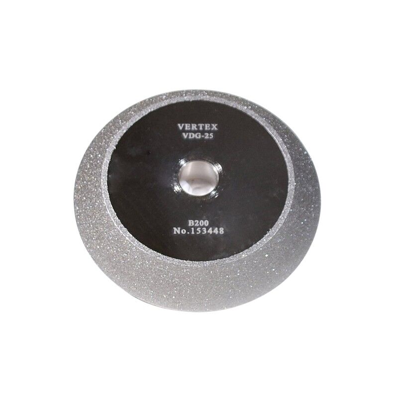 Schleifscheibe, Diamant-Schliff, runder Scheibenrohling, Metallmitte, Silberfarbig