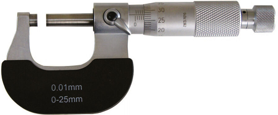 150-175mm Bügelmessschraube, 0,01mm Auflösung, Ratsche, mattverchromte Messtrommel - Metav IndustryLine