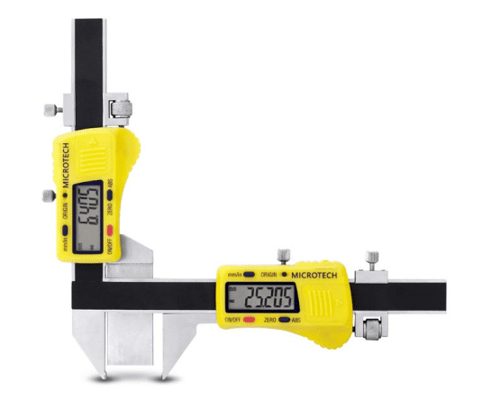 25mm Digitaler Messschieber, 0,005mm Auflösung, IP54, Digitalanzeige 9mm - Microtech Metrology