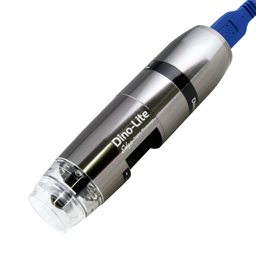 AM73915MT8 700–900x 5 MP Hochvergrößerungs‑USB‑Mikroskop, 8 weiße LEDs, EDOF/eFLC/AMR, Aluminiumgehäuse - Dino-Lite