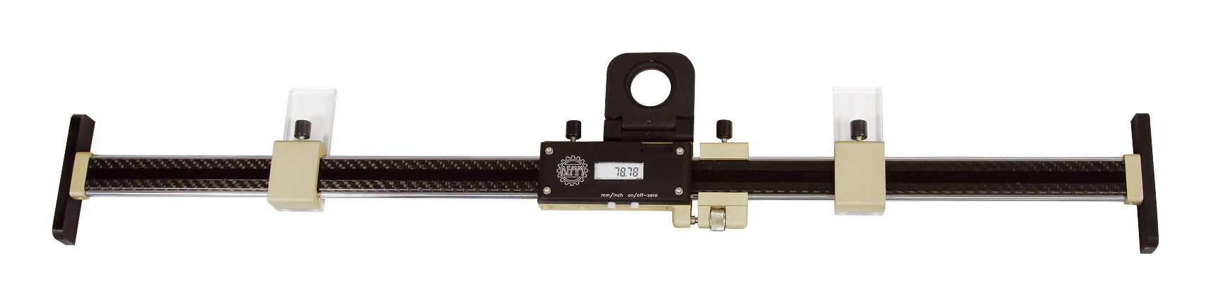 1150mm Carbon-Lineal mit Ø41mm Lupe, mm/inch Display, Proximity-Ausgang, CR2023, Lieferung in Kasten - Metav IndustryLine