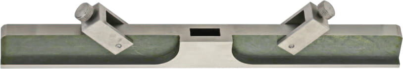 300 mm Einbau‑Messbrücke, zwei Bohrungen, Dicke 12 mm - Metav IndustryLine