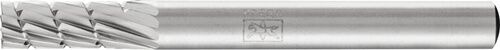 Frässtift ZYAS D.6 mm – HSS-Stirnverzahnung Zylinderform Seitenansicht, Metall