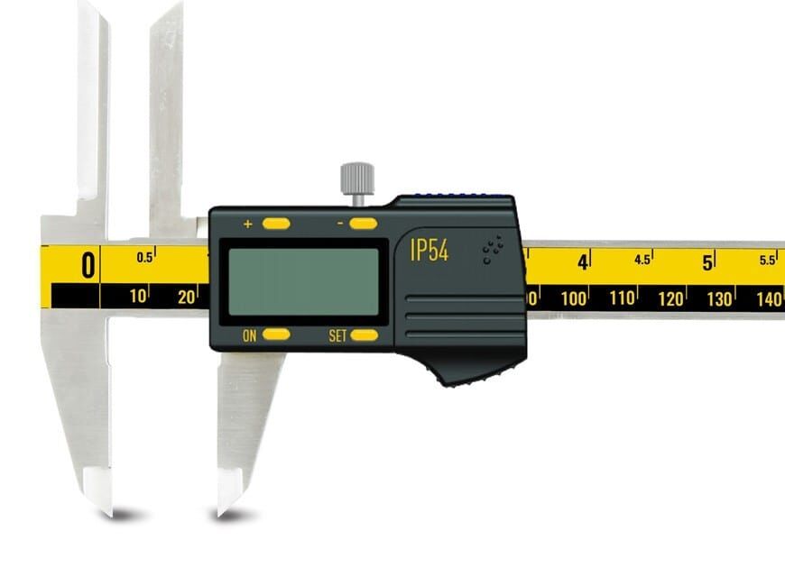 Digitaler Messschieber, Schieblehre, Messwerkzeug, IP54, LCD-Anzeige