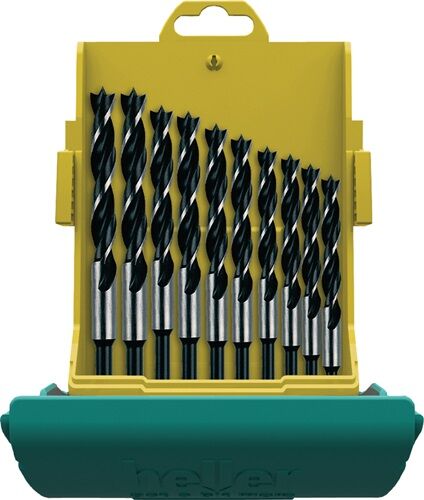 bohrer, hartmetall, spiralbohrer, bohrerset, gelbgrün