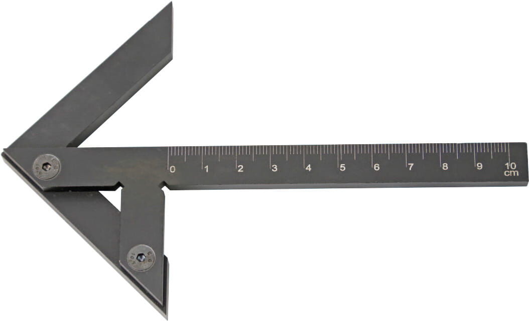 100x70 mm Zentrierwinkel, schwarz eloxiert, Aluminiumlegierung gehärtet, passend für Welle Ø90mm – Metav IndustryLine