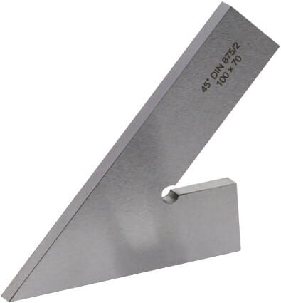 200x130mm Spitzwinkel 45°, mit Anschlag, Normalstahl - Metav IndustryLine