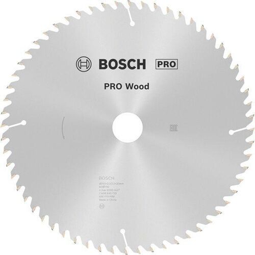 circular saw blade, wood blade, Bosch Pro, stahlfarbig, Zahnung Muster