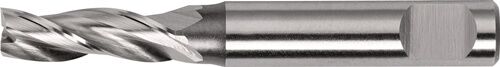 2,5mm Minibohrnutenfräser Vollhartmetall HSS-Co8 Zylinderschaft Mitnahmefläche Zentrumschnitt rechtsschneidend bis 800 N/mm² - TECWERK