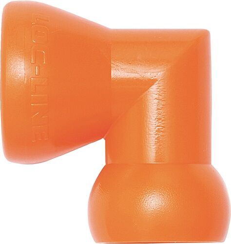 orange, ohrstöpsel, mundstück, geformt, winklig