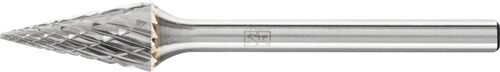 Kleinfrässtift G SKM D6mm L13mm, Hartmetall, glänzendes Grau in liegender Draufsicht
