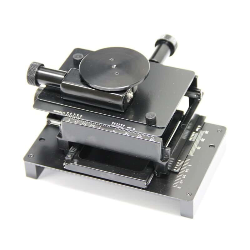 1.5″/1.25″ X/Y Präzisionsfeinverstellung mit rotierender Bühne, 3,25″x4,25″, Metall - Dino-Lite