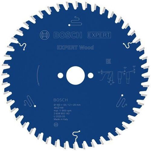 circular saw blade, wood cutting, metal teeth, blue disc, Bosch