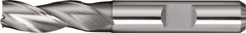 10mm Bohrnutenfräser HSS-Cobalt DIN 844 Typ N Dreischneider lang Mit Zentrumsschnitt Zylinderschaft mit Mitnahmefläche - TECWERK
