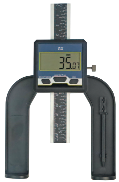 80mm Digital Height Setting Gauge With 0.01mm Display, Magnetic Stop, mm/inch - Metav IndustryLine