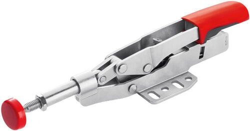 Zugklemme, Klemmzange, Schraubzylindrische Klemme, Metallklemme, Rot-Griff