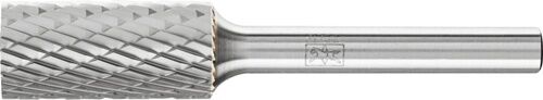 Pferd Frässtift ZYA D.12mm Kopf-L.25mm Hartmetall Zylinderform ohne Stirnverzahnung Seitenansicht