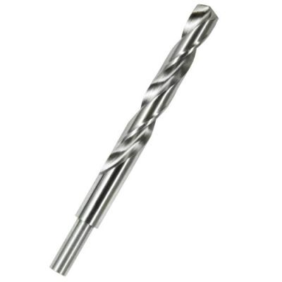 18,5mm HSS-G Spiralbohrer, geschliffen, 135° Spitze, reduziert 13mm Schaft, 135mm Spiralänge, silber - MetavCUT