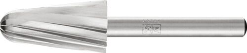 16mm Frässtift HSS Spezialverzahnung für Leichtmetall, silberfarben mit polierter Oberfläche