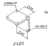 M6x1P Accessory for Halogen Lamp VHL, Threaded Mount - Vertex