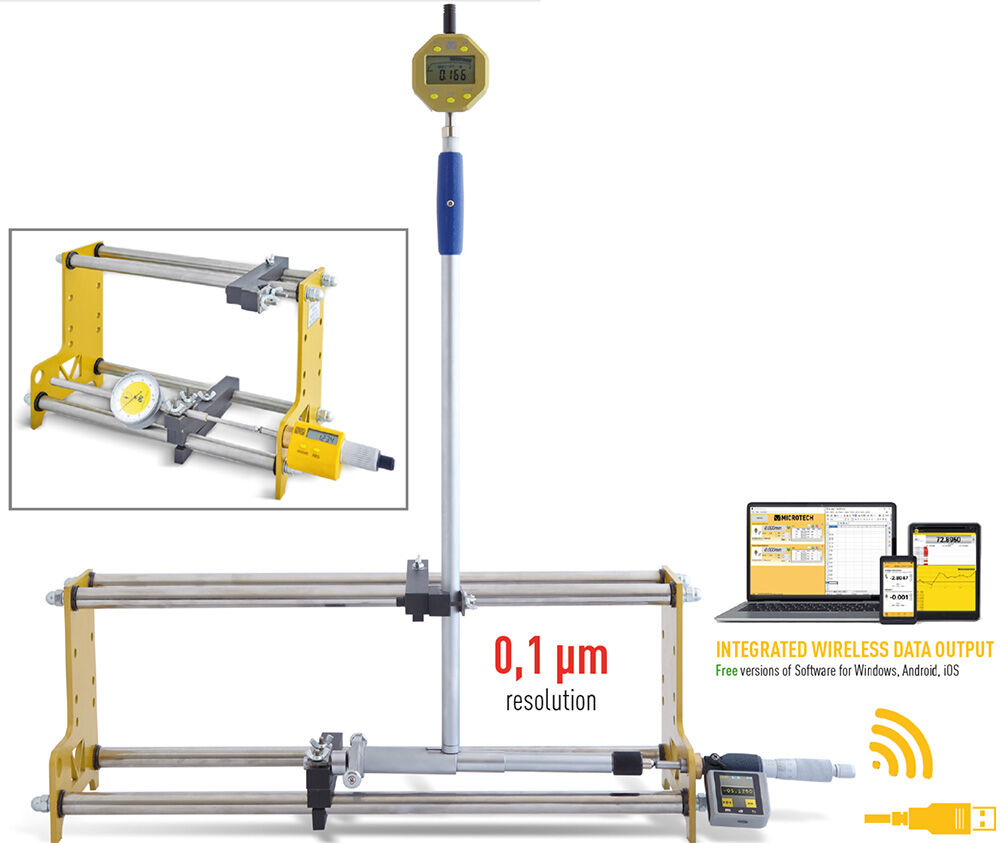 300mm Universal Kalibrierstativ mit Color 1.5" Touchscreen, ISO 17025 Kalibrierzeugnis - Microtech Metrology