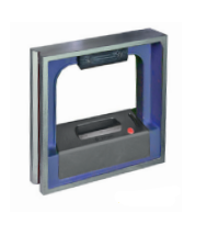 150mm Rahmen-Richtwaage, 0,3 mm/m, prismatische Sohle, Längs‑ und Querlibellen, einfach justierbar, Grauguss, Kiste inklusive - Metav IndustryLine