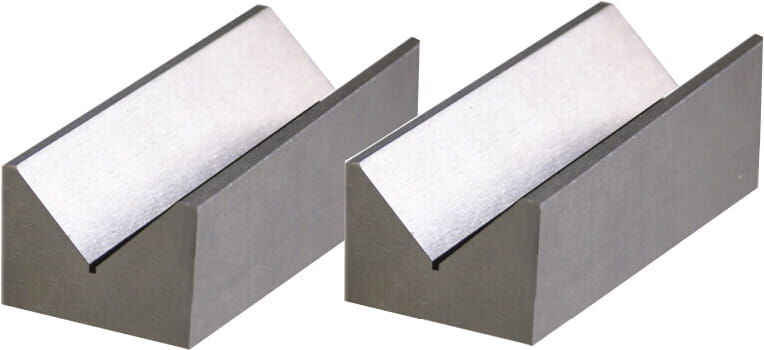 200x65x55 mm Prismenpaar, 90°, 9,1 kg, gehärteter Spezialstahl, Wellen Ø5–75 mm - Metav IndustryLine