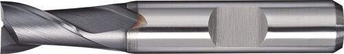 10mm Bohrnutenfräser Zylinderschaft HSS-Co8 TiCN-beschichtet Zweischneider kurz Zentrumschnitt DIN 327 D INOX und Stahl sehr gut geeignet - TECWERK