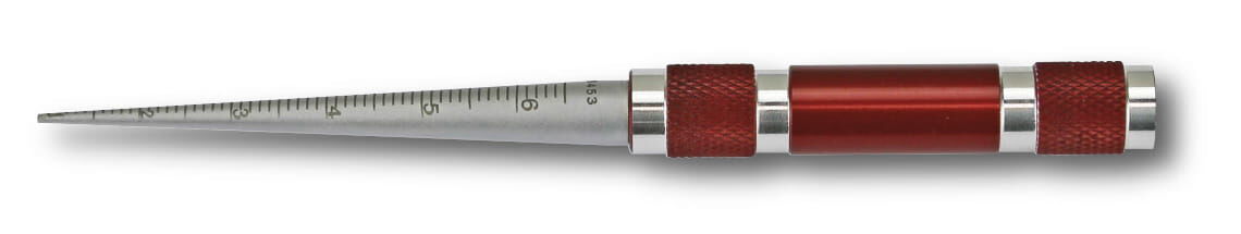 15-30mm Bohrungslehre, konische Form Kegel 1:10, Ablesung 0,1mm, Spezialstahl, Kegellänge 165mm - Metav IndustryLine