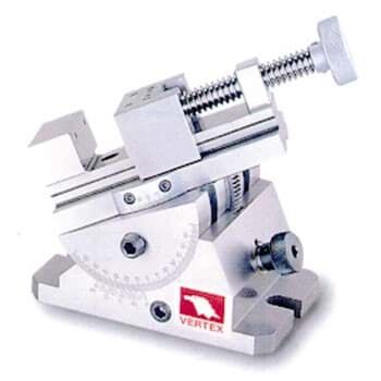 0-80 mm Präzisionswinkelschraubstock, verstellbar 360⁰ horizontal & 45⁰ vertikal, Fuß 182x110mm, 15 Kg Belastung - Vertex