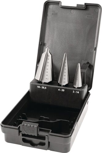 conical drill bits,  drillsatz?, metallkoffer?
