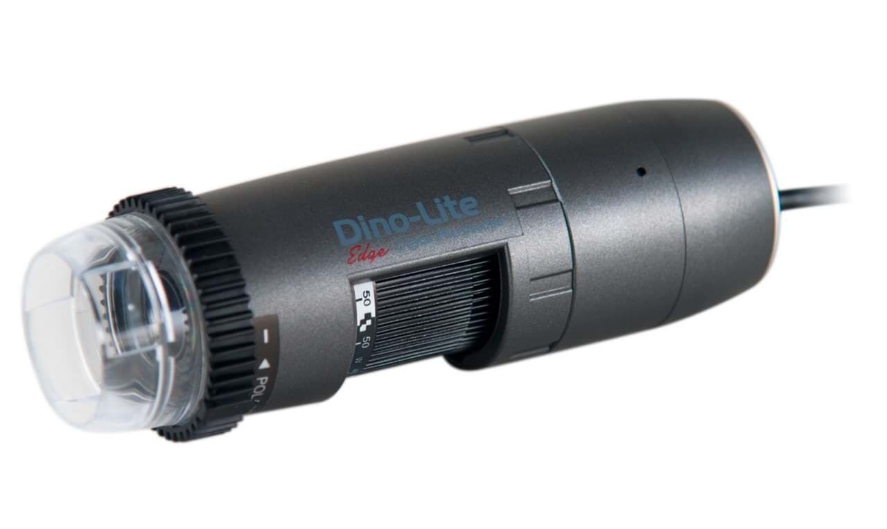 AM4115ZT USB Mikroskop, 20–220x, 1,3MP, 8 weiße LEDs, Polarisation, FLC, Messfunktion, Standard Arbeitsabstand – Dino-Lite