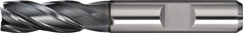 10mm Solid Carbide End Mill DIN 844 Type N HSS-Co PM, ALCRONA Coating, 4-Flute Short Weldon - TECWERK