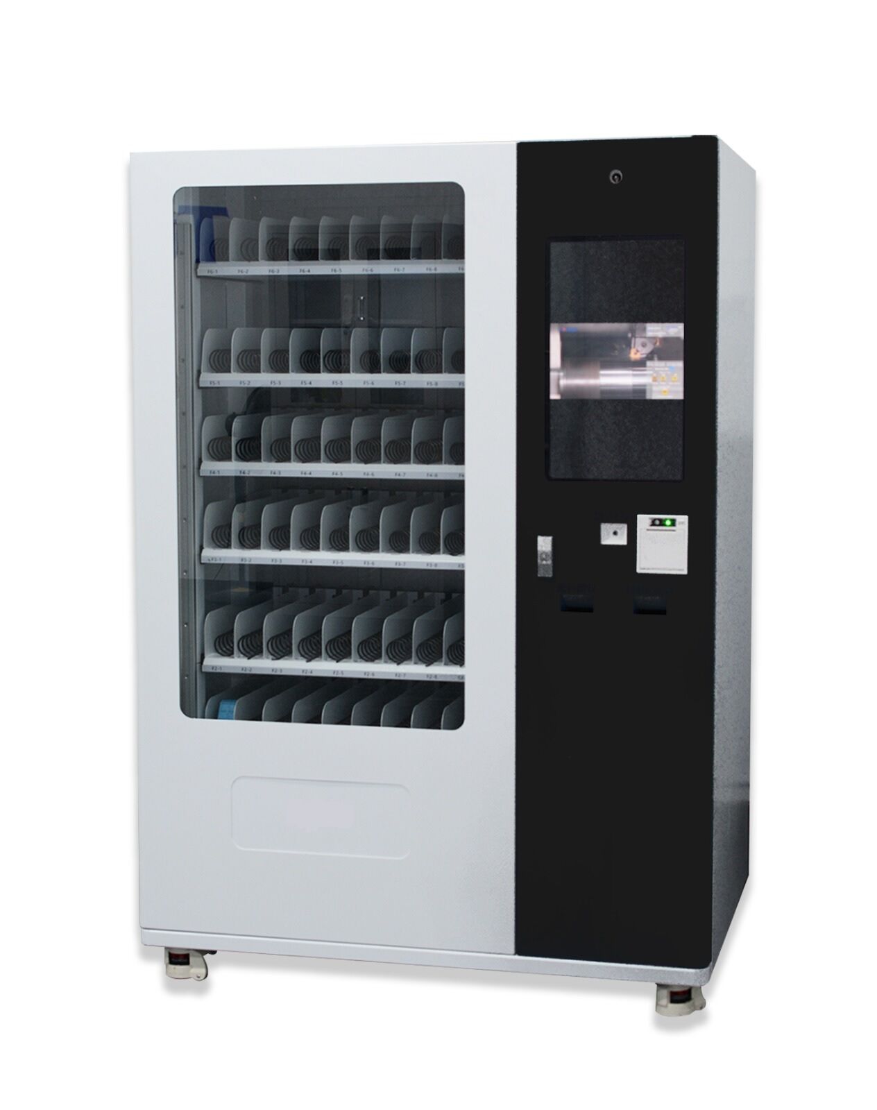 Max. 960 Teile, Frachtspur-Automat mit 21,5" Touchscreen, doppelte Hartglasscheibe, Kapazität 60 Arten - Metav IndustryLine