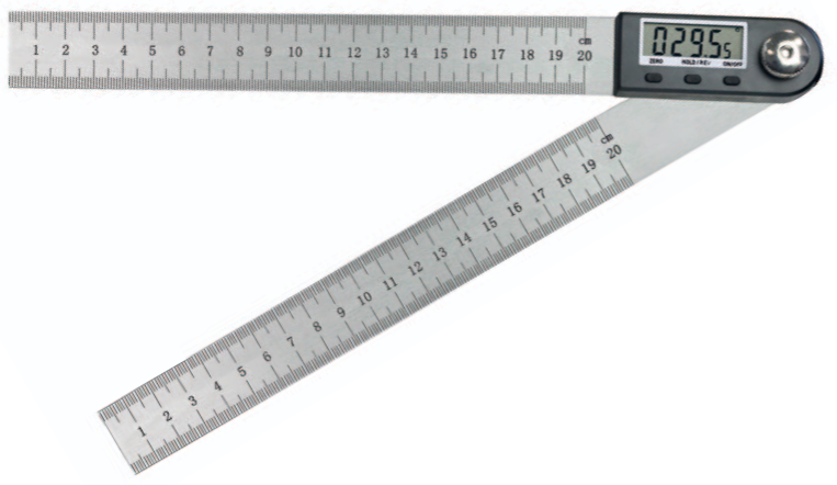360° Ablesung 0,05°, drehbares Display, ON/OFF ZERO HOLD REV, Maßstab mm, 300mm Länge - Metav IndustryLine