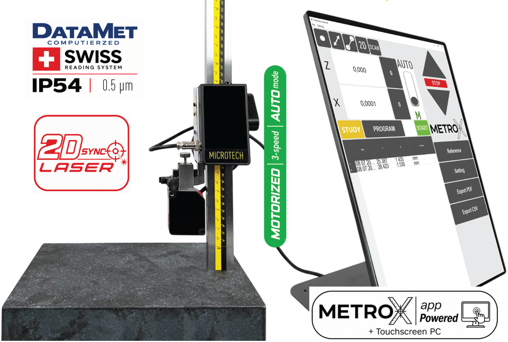 3D-Scanner, Lasersystem, Motorisiert, USB/MIDI-Steuerung, Touchscreen