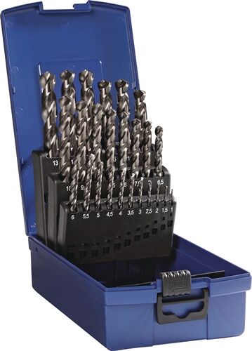 Bohrer-Set, Bohrer, Stahlbohrer, Kunststoffkassette, Hülle