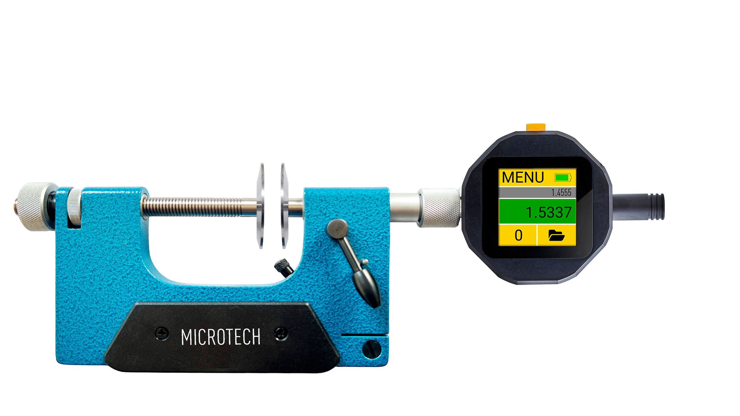 100–150mm Digital Bügelmessschraube, 0,006mm, Teller Ø35mm, Wireless+USB - Microtech Metrology