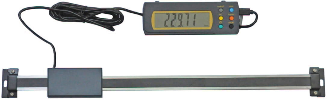 200mm Digitaler Einbau‑Messschieber, 0,01mm Ablesung, ABS, Stahlmessstange, Magnetrückseite, Messwerthalt. - Metav IndustryLine
