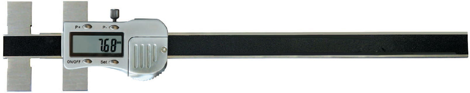 300 mm Digitaler Uni-Messschieber, 0,01mm Auflösung, INOX, Preset, RB‑5 Datenausgang, Lieferung in Kiste, Metav IndustryLine